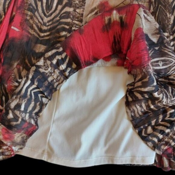 VINTAGE Printed Blouse and Skirt Set Size XL - Picture 5 of 6